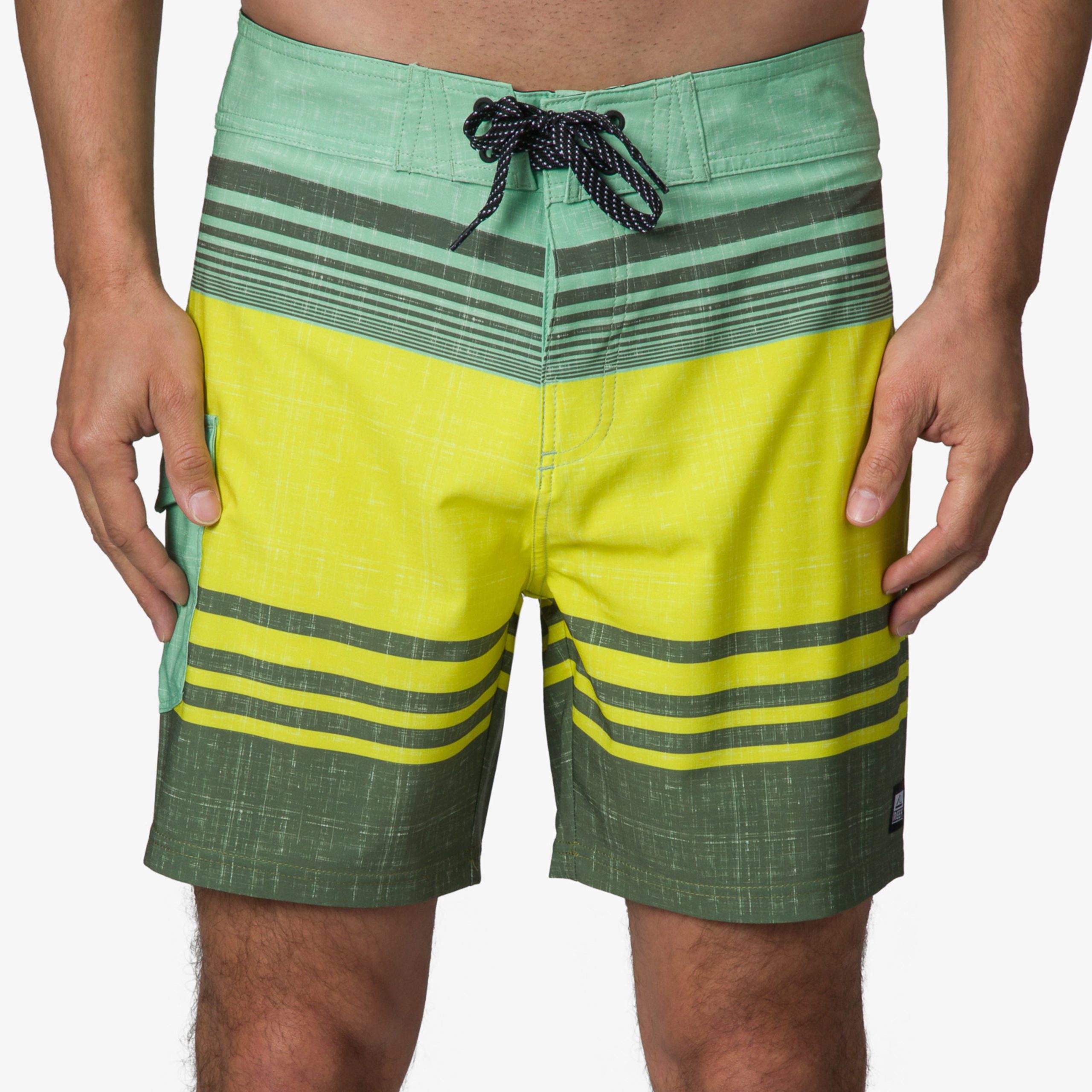 Casey Stripe Boardshort 17"
